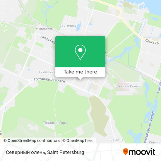 Северный олень map