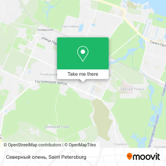 Северный олень map