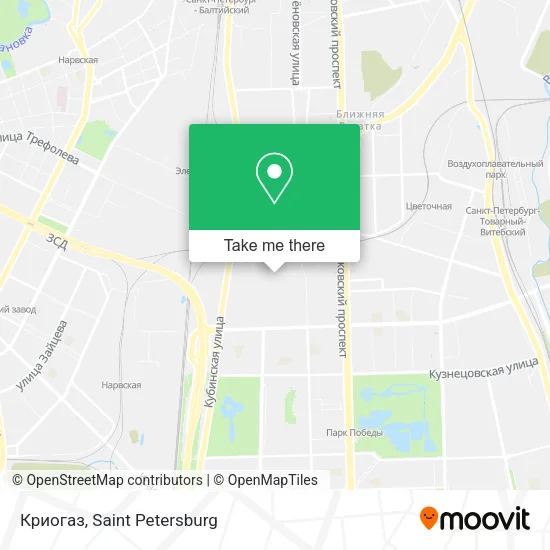 Криогаз map