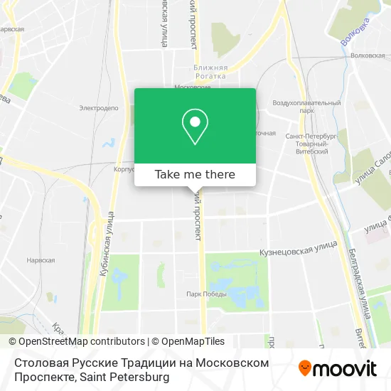 Столовая Русские Традиции на Московском Проспекте map