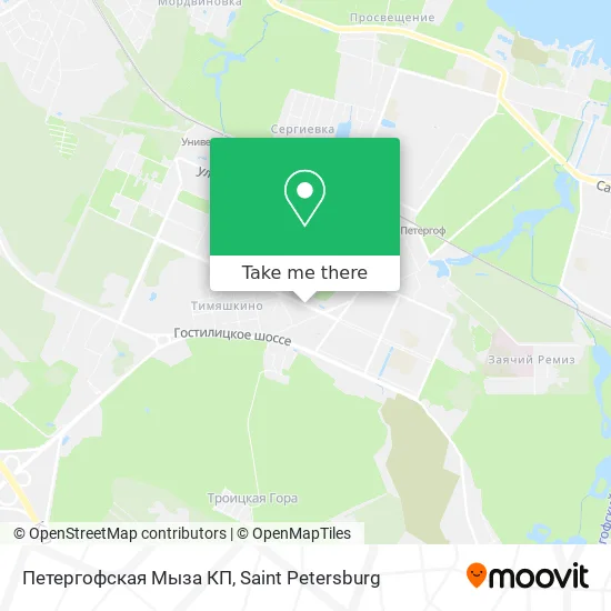 Петергофская Мыза КП map