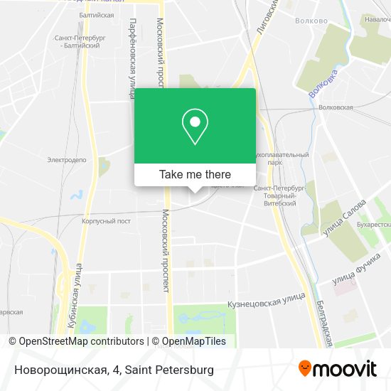 Новорощинская, 4 map