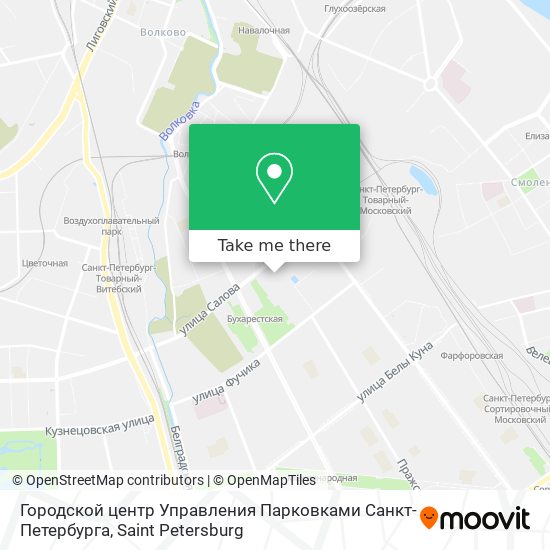 Городской центр Управления Парковками Санкт-Петербурга map