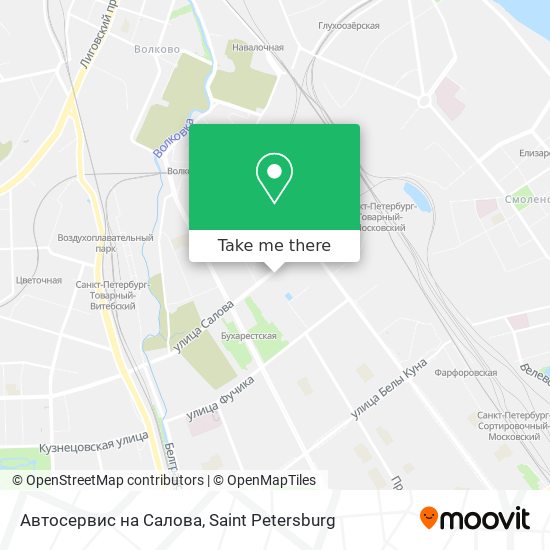 Автосервис на Салова map
