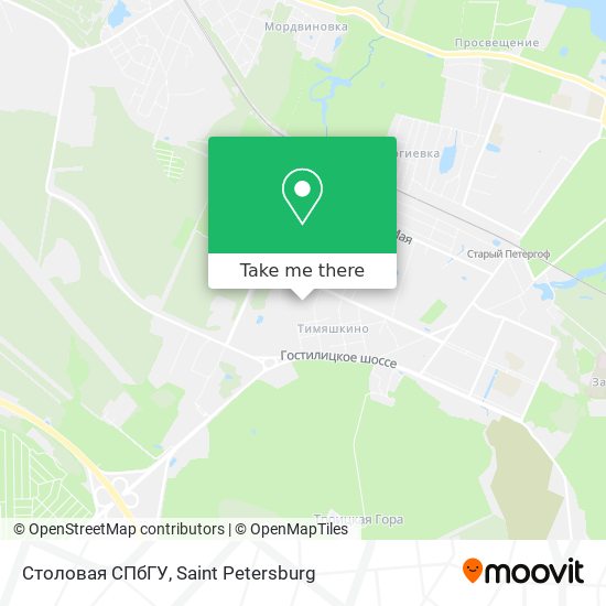 Столовая СПбГУ map
