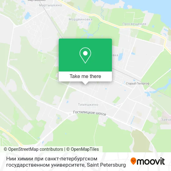 Нии химии при санкт-петербургском государственном университете map