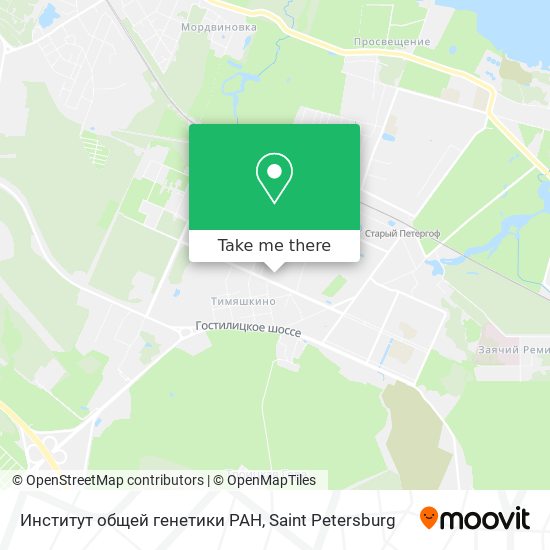 Институт общей генетики РАН map