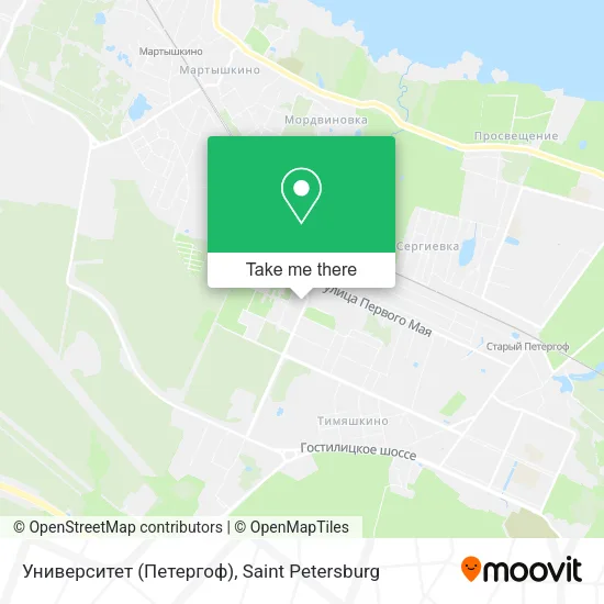 Университет (Петергоф) map