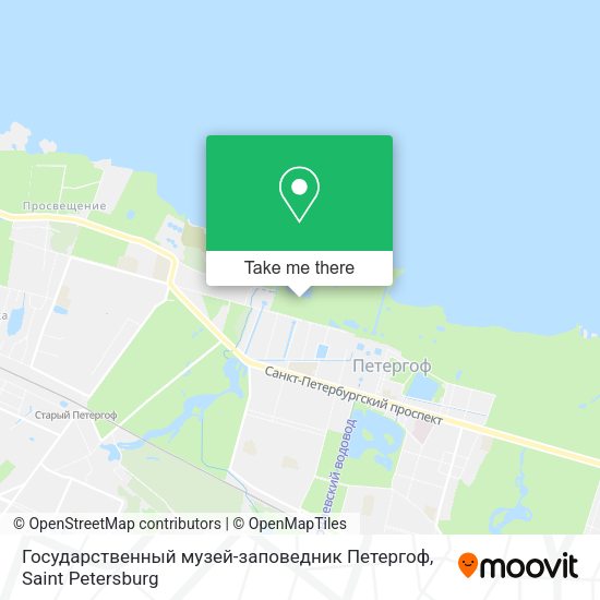 Государственный музей-заповедник Петергоф map