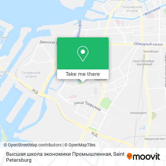 Высшая школа экономики Промышленная map