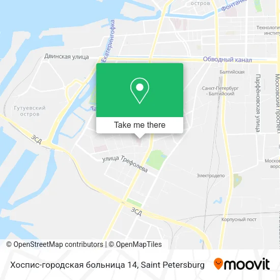 Хоспис-городская больница 14 map