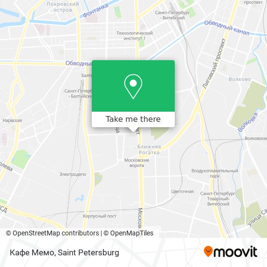 Кафе Мемо map