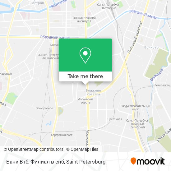 Банк Втб, Филиал в спб map