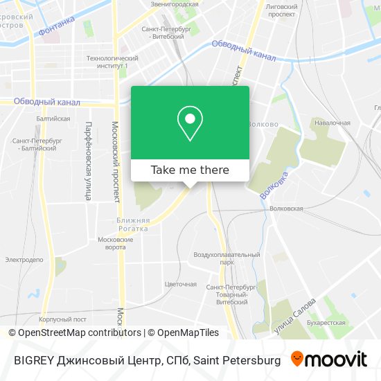 BIGREY Джинсовый Центр, СПб map