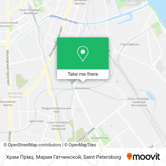 Храм Прмц. Марии Гатчинской map