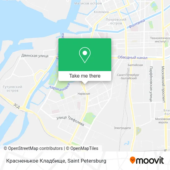Красненькое Кладбище map