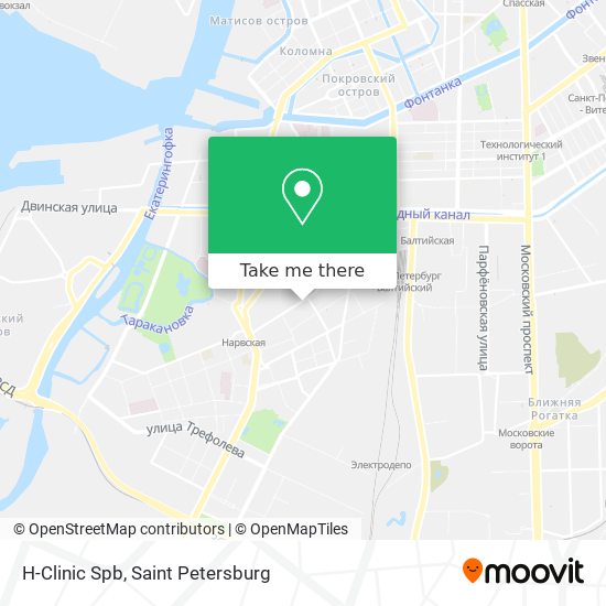 H-Clinic Spb map