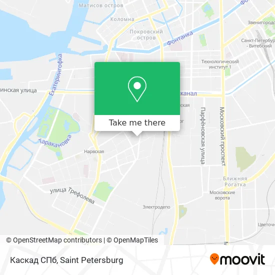 Каскад СПб map