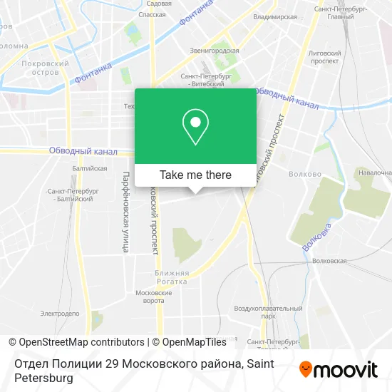 Отдел Полиции 29 Московского района map