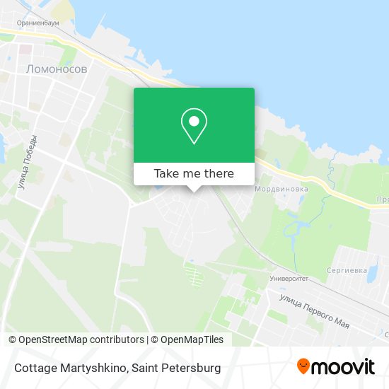 Cottage Martyshkino map