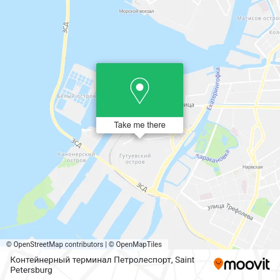 Контейнерный терминал Петролеспорт map