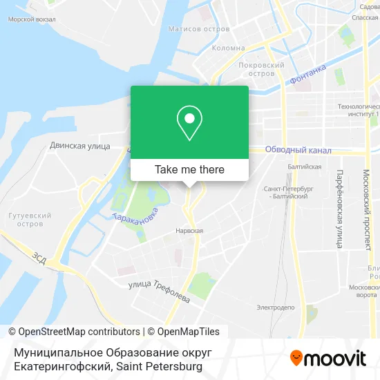 Муниципальное Образование округ Екатерингофский map