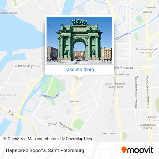 Нарвские Ворота map