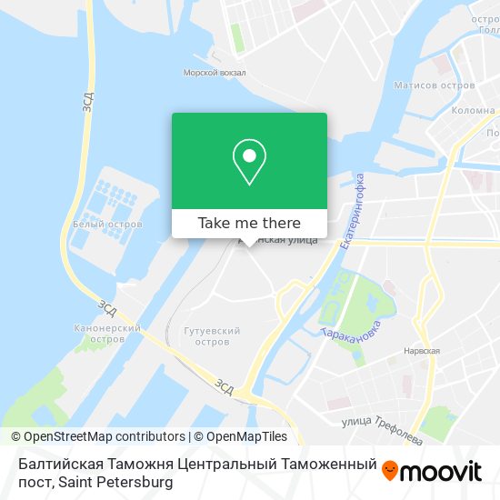 Балтийская Таможня Центральный Таможенный пост map