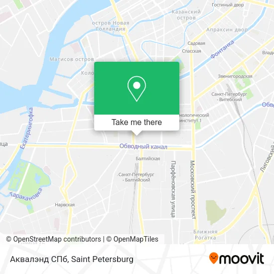 Аквалэнд СПб map