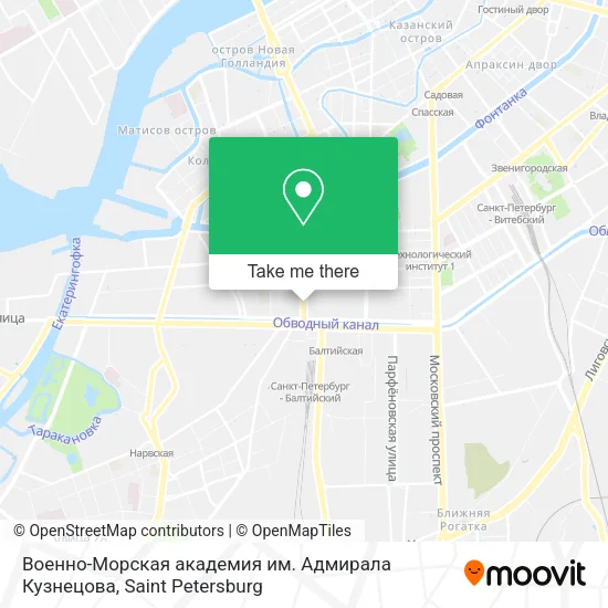 Военно-Морская академия им. Адмирала Кузнецова map