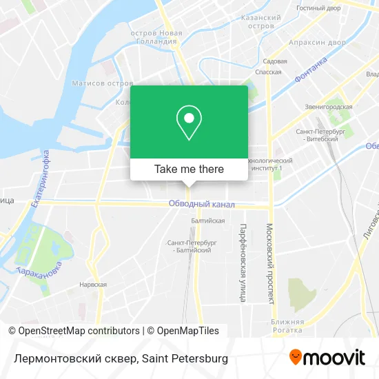 Лермонтовский сквер map