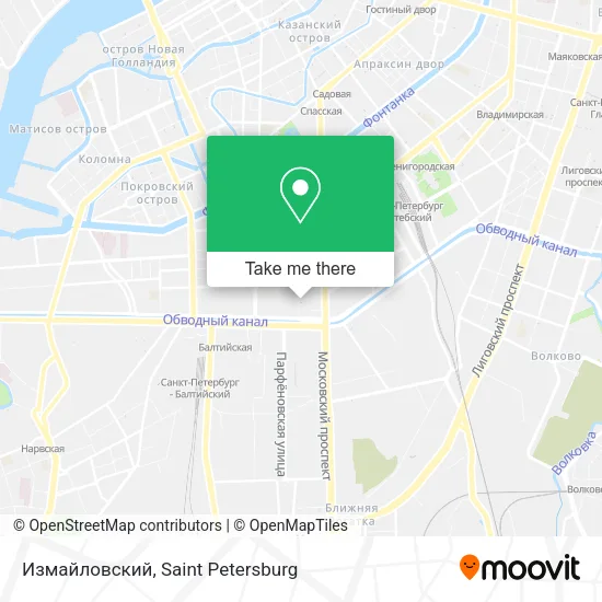 Измайловский map