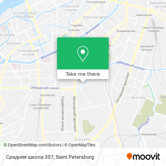 Средняя школа 307 map