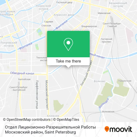 Отдел Лицензионно-Разрешительной Работы Московский район map
