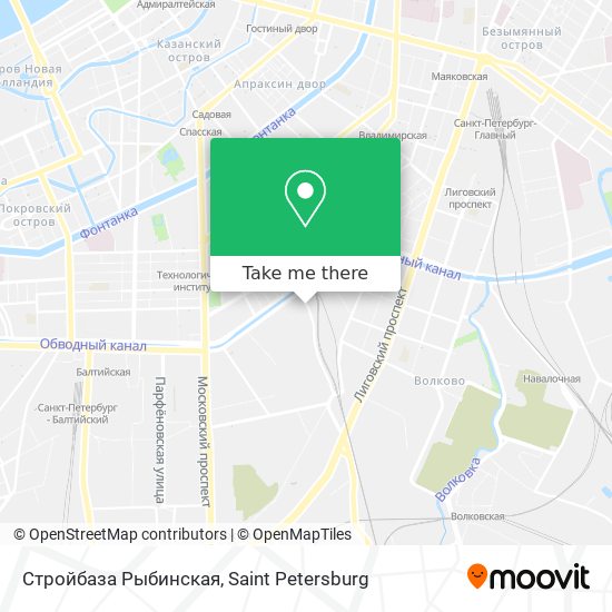 Стройбаза Рыбинская map