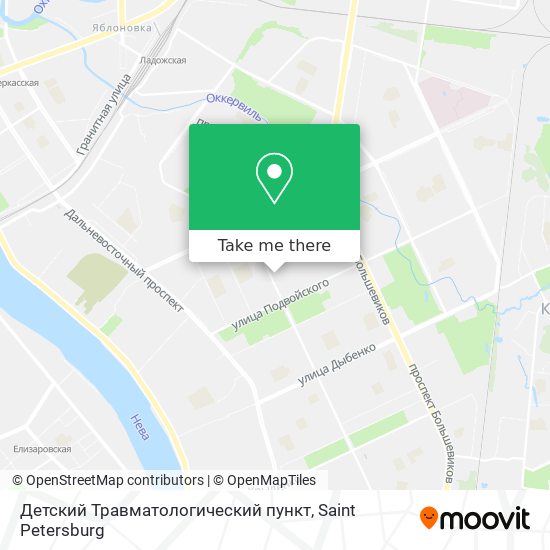 Детский Травматологический пункт map