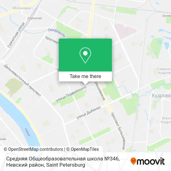 Средняя Общеобразовательная школа №346, Невский район map