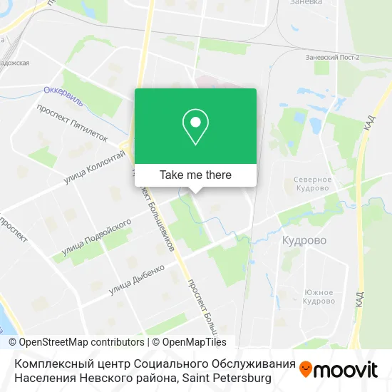 Комплексный центр Социального Обслуживания Населения Невского района map