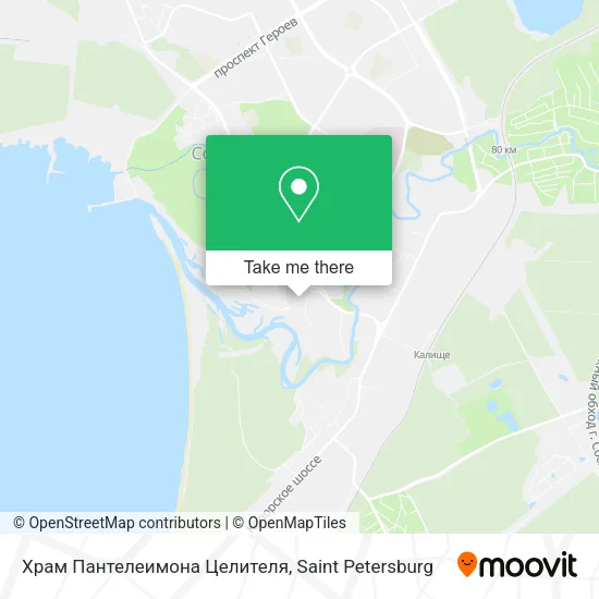 Храм Пантелеимона Целителя map