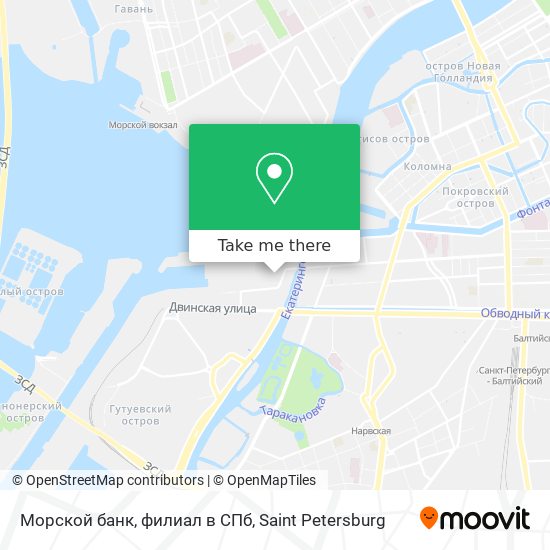 Морской банк, филиал в СПб map