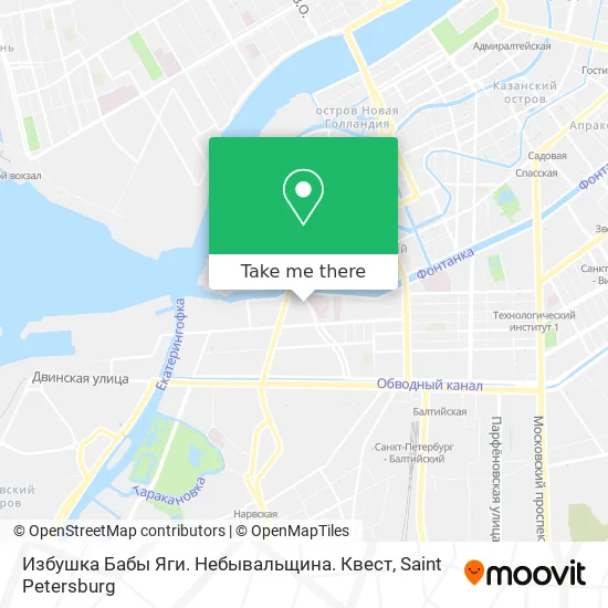 Избушка Бабы Яги. Небывальщина. Квест map