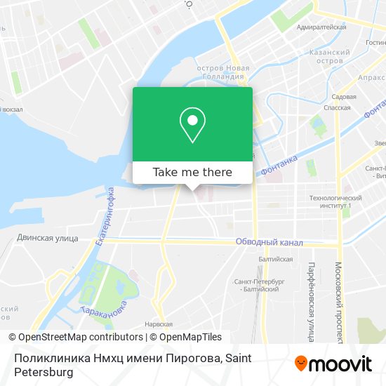 Поликлиника Нмхц имени Пирогова map