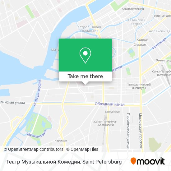 Театр Музыкальной Комедии map