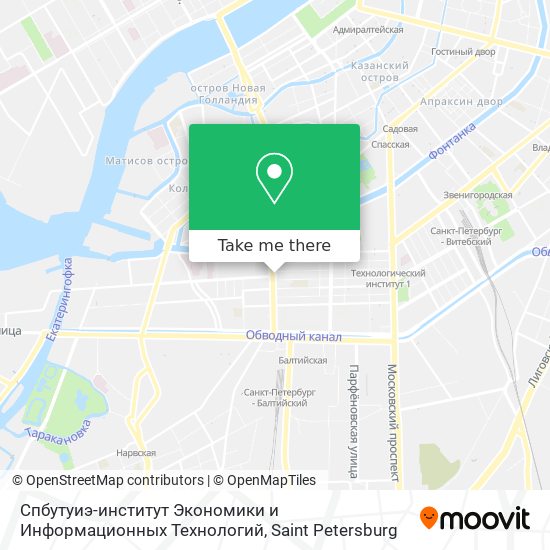 Спбутуиэ-институт Экономики и Информационных Технологий map