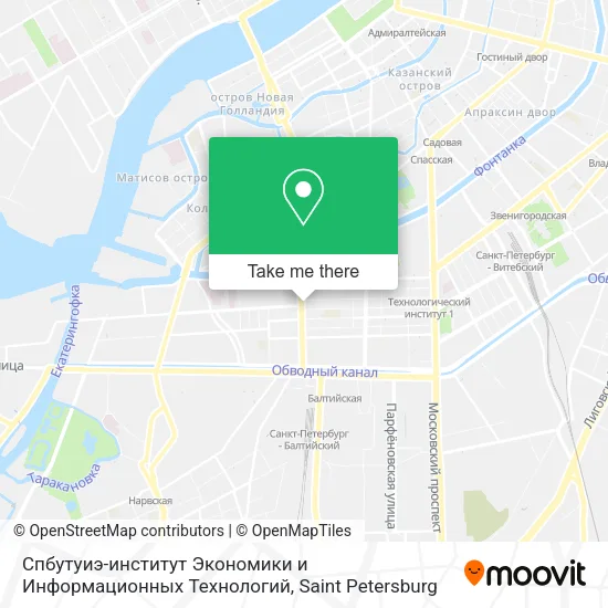 Спбутуиэ-институт Экономики и Информационных Технологий map