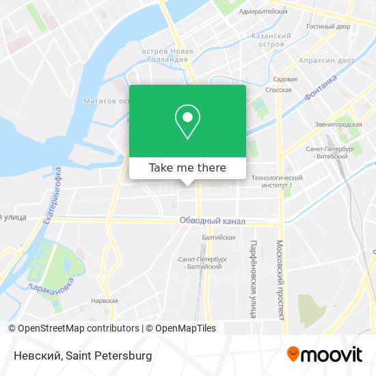 Невский map