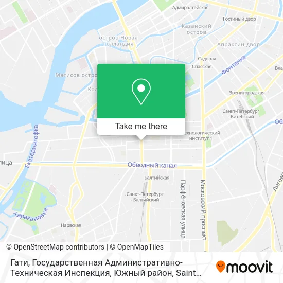 Гати, Государственная Административно-Техническая Инспекция, Южный район map