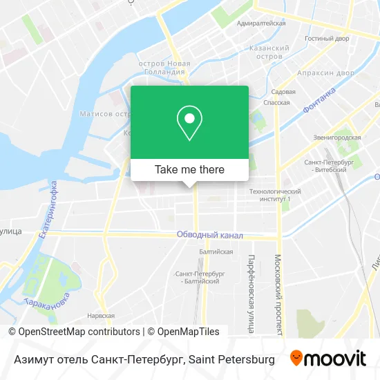 Азимут отель Санкт-Петербург map