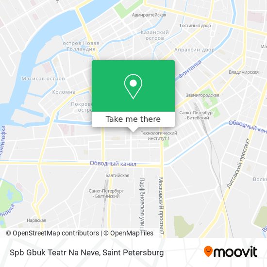 Spb Gbuk Teatr Na Neve map