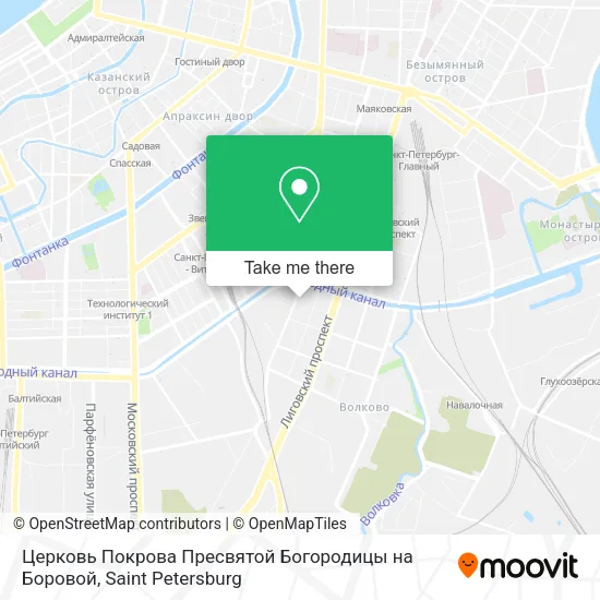 Церковь Покрова Пресвятой Богородицы на Боровой map